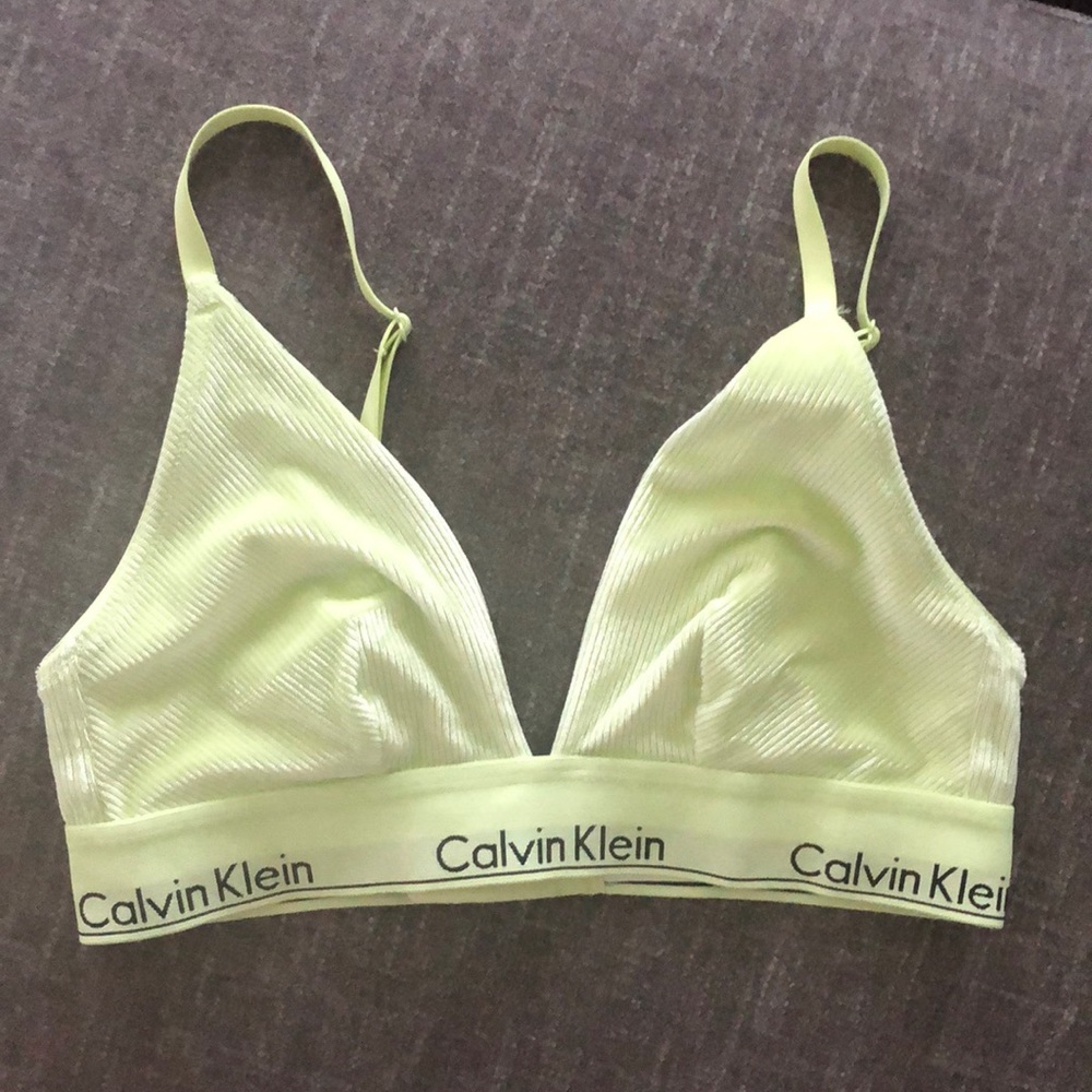 Calvin Klein velvet brassiere